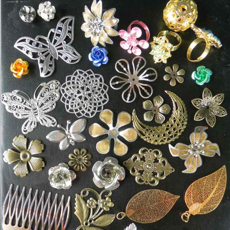 金属饰品(玫瑰花)批发 - 服装辅料